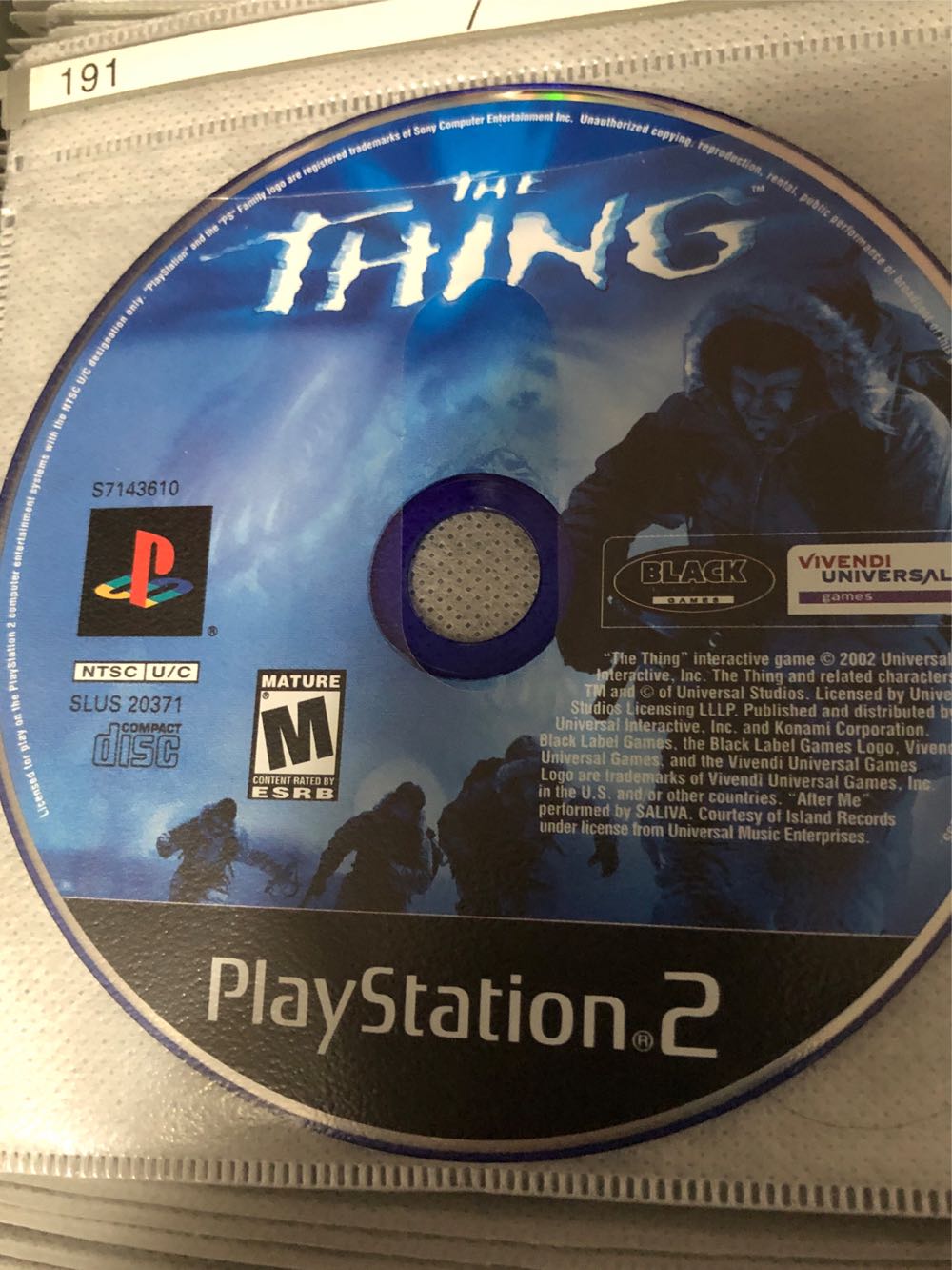 The Thing - Sony PlayStation 2 (PS2) (Black Label Games - 1) video game collectible [Barcode 020626714365] - Main Image 4