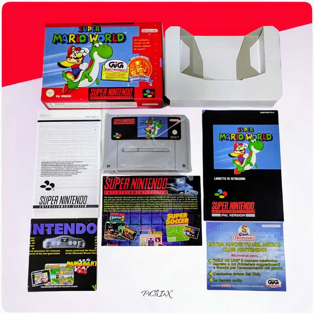 Super Mario World - Nintendo Super Nintendo Entertainment System (SNES) (Nintendo - 2) video game collectible [Barcode 045496330590] - Main Image 3