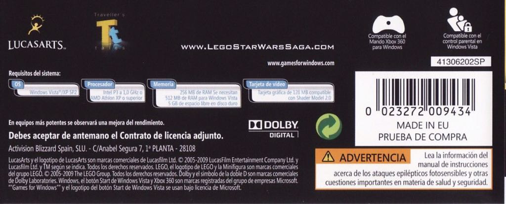 LEGO Star Wars: The Complete Saga - PC (LucasArts - 2) video game collectible [Barcode 023272330187] - Main Image 2