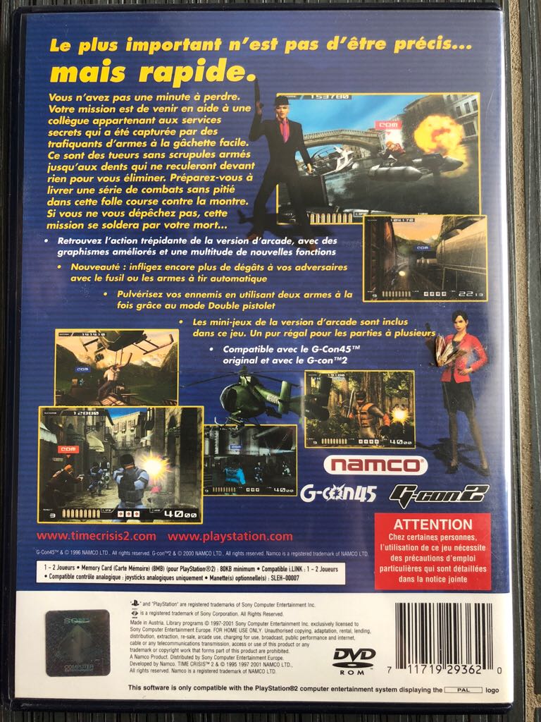 Time Crisis 2 - Sony PlayStation 2 (PS2) (Namco - 2) video game collectible [Barcode 711719293620] - Main Image 2