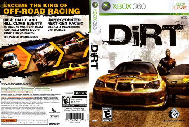 DiRT - Microsoft Xbox 360 (Codemasters - 1) video game collectible [Barcode 767649401550] - Main Image 2