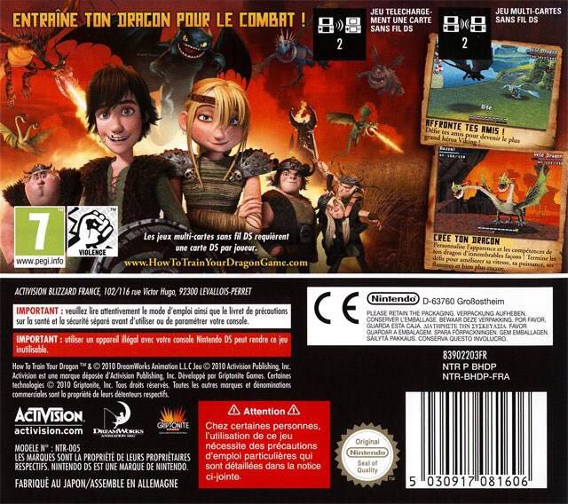 How To Train Your Dragon - Nintendo DS (Activision - 2) video game collectible [Barcode 047875839021] - Main Image 2