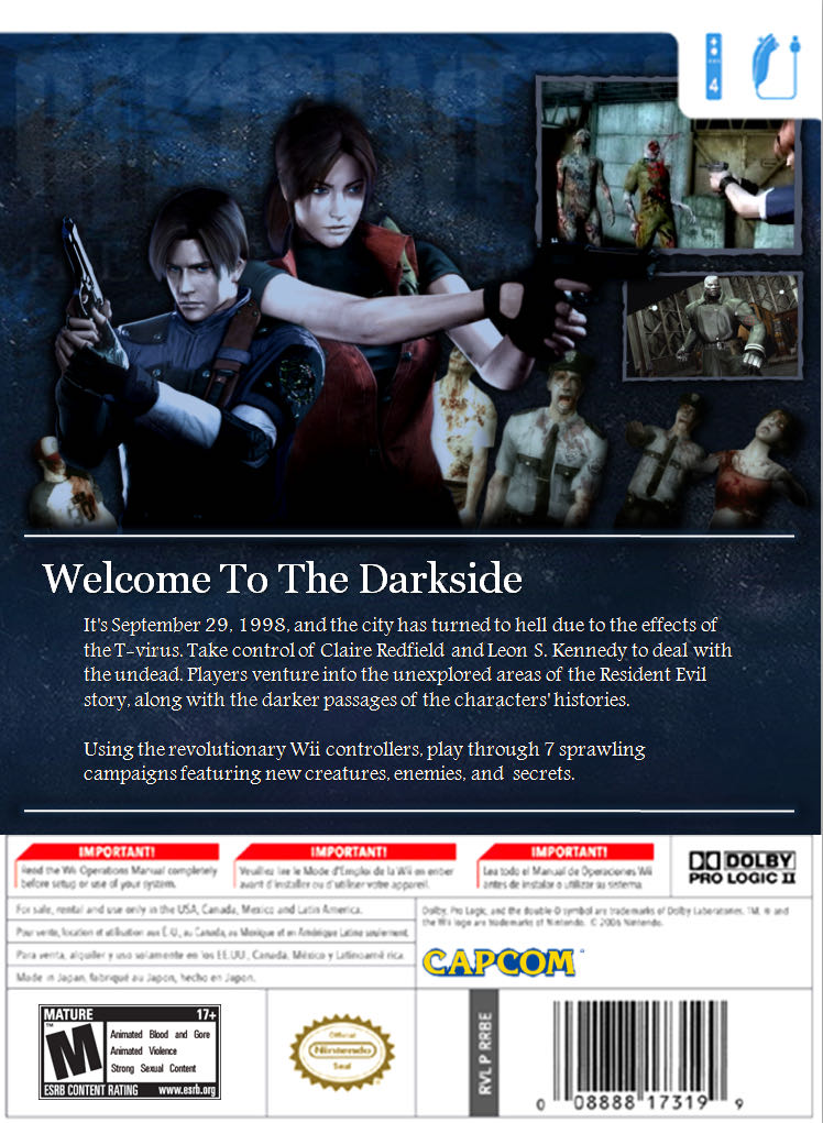 Resident Evil: The Darkside Chronicles - Nintendo Wii (Capcom - 2) video game collectible [Barcode 4012160011044] - Main Image 2