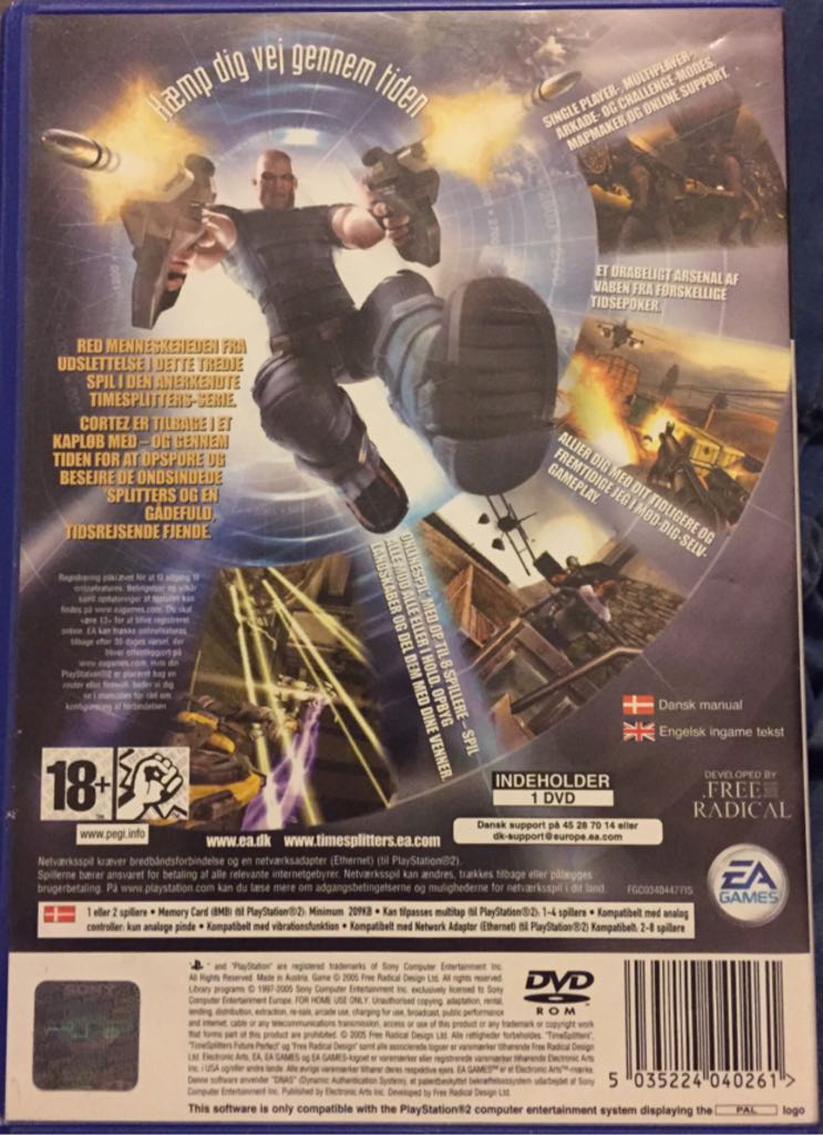 Timesplitters Future Perfect - Sony PlayStation 2 (PS2) video game collectible [Barcode 5035224040261] - Main Image 2