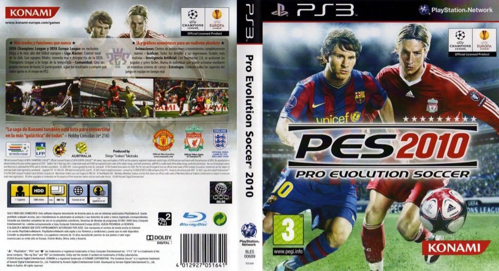 Pes 2010 - Sony PlayStation 3 (PS3) (7) video game collectible [Barcode 4012927052044] - Main Image 2