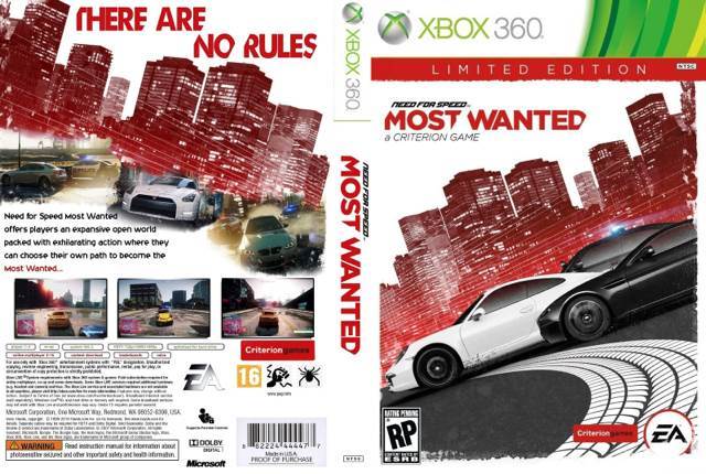 Need For Speed: Most Wanted - Microsoft Xbox 360 (EA - 1) video game collectible [Barcode 5030933500013] - Main Image 2