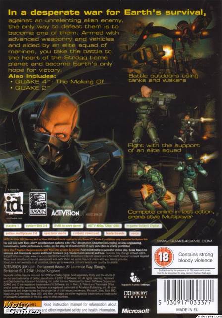 Quake 4 - Microsoft Xbox 360 (Bethesda - 1) video game collectible [Barcode 047875810174] - Main Image 2