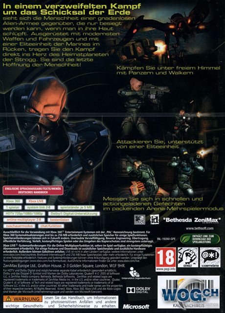 X360 / Quake 4 - Microsoft Xbox 360 (1) video game collectible [Barcode 5030917031038] - Main Image 2
