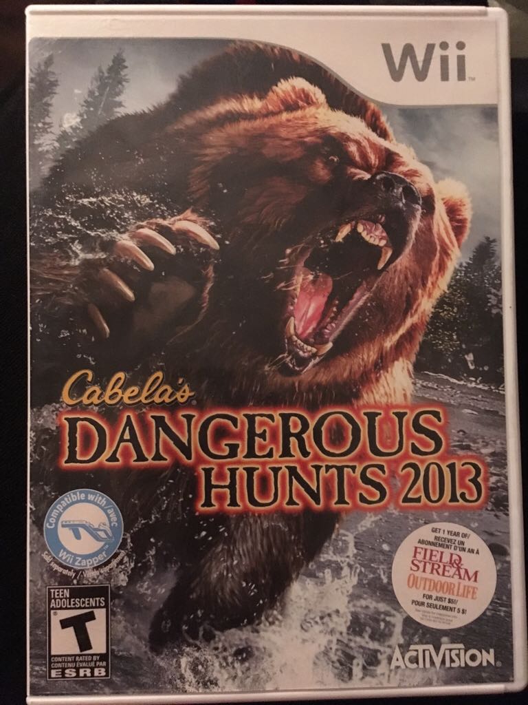 Cabelas Dangerous Hunts 2013 - Nintendo Wii video game collectible - Main Image 1