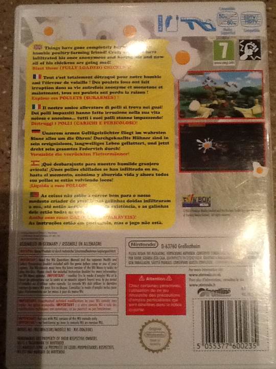 Chicken Blaster - Nintendo Wii (Zushi - 4) video game collectible [Barcode 5055377600235] - Main Image 2