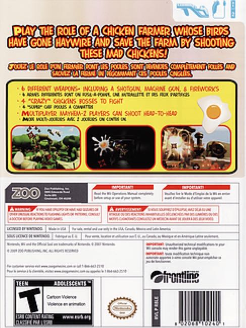 Chicken Blaster - Nintendo Wii video game collectible - Main Image 2