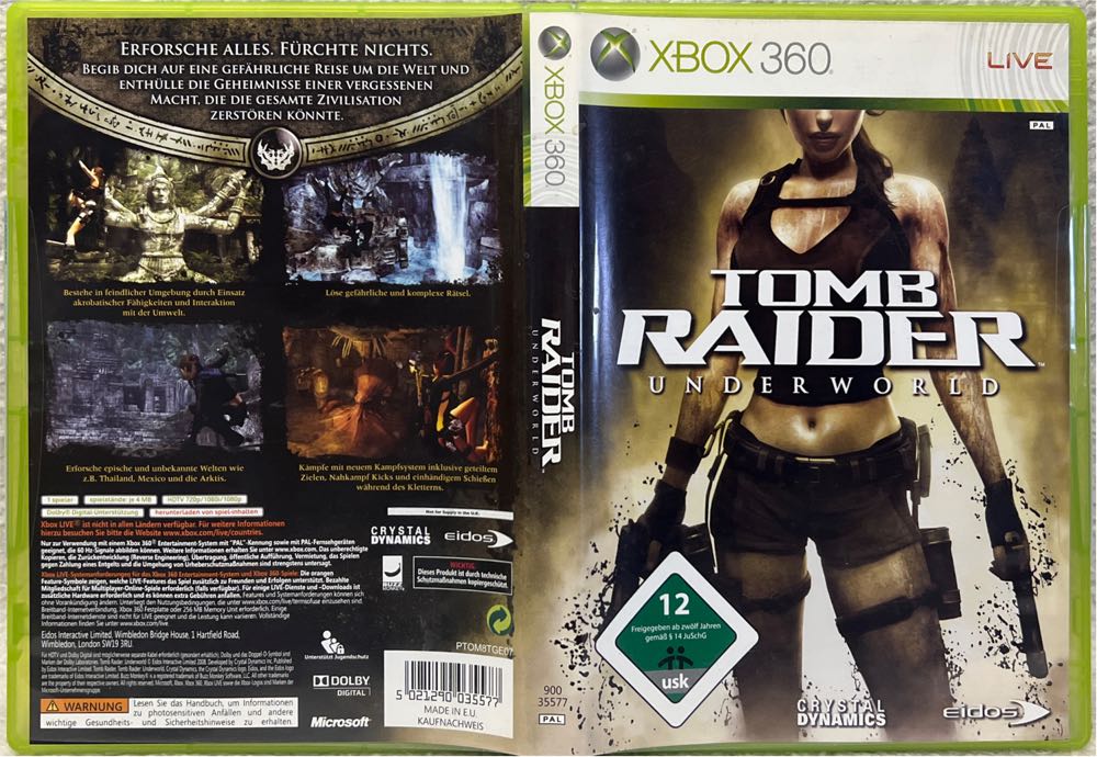 Tomb Raider Underworld - Microsoft Xbox 360 (Eidos Interactive - 1) video game collectible [Barcode 5021290035577] - Main Image 3