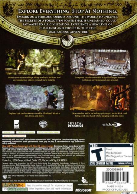 Tomb Raider Underworld - Microsoft Xbox 360 video game collectible [Barcode 5021290039025] - Main Image 2
