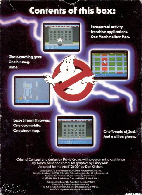 Ghostbusters - Atari 2600 video game collectible - Main Image 2