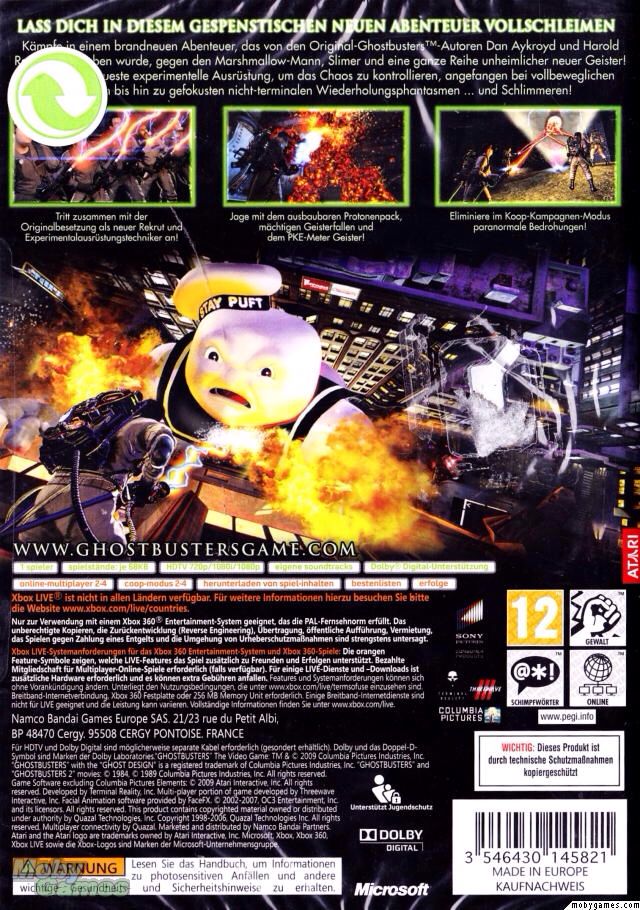 Ghostbusters - Microsoft Xbox 360 (Atari) video game collectible - Main Image 2