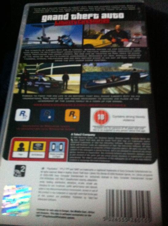 Grand Theft Auto: Liberty City Stories - Sony PlayStation Portable (PSP) (Rockstar Games - 1) video game collectible [Barcode 5026555280105] - Main Image 2