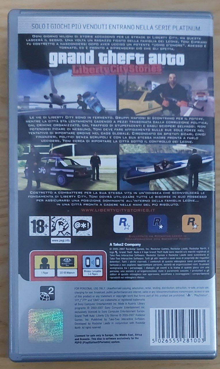 Grand Theft Auto: Liberty City Stories - Sony PlayStation Portable (PSP) (1) video game collectible [Barcode 5026555281003] - Main Image 2