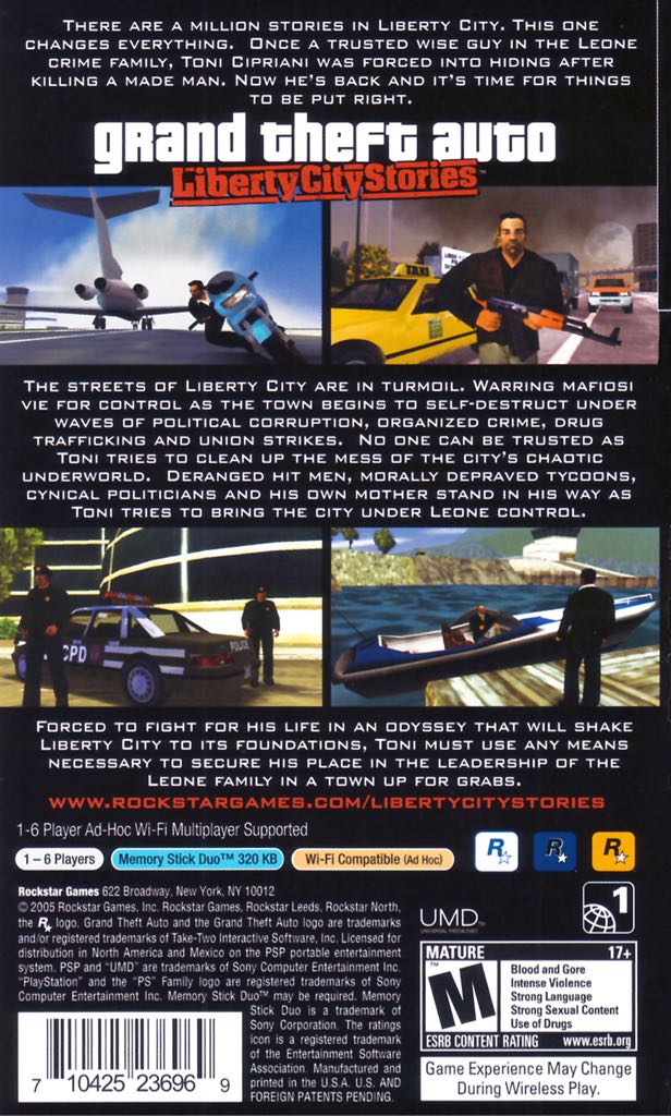 Grand Theft Auto: Liberty City Stories - Sony PlayStation Portable (PSP) (1) video game collectible [Barcode 5026555281034] - Main Image 2