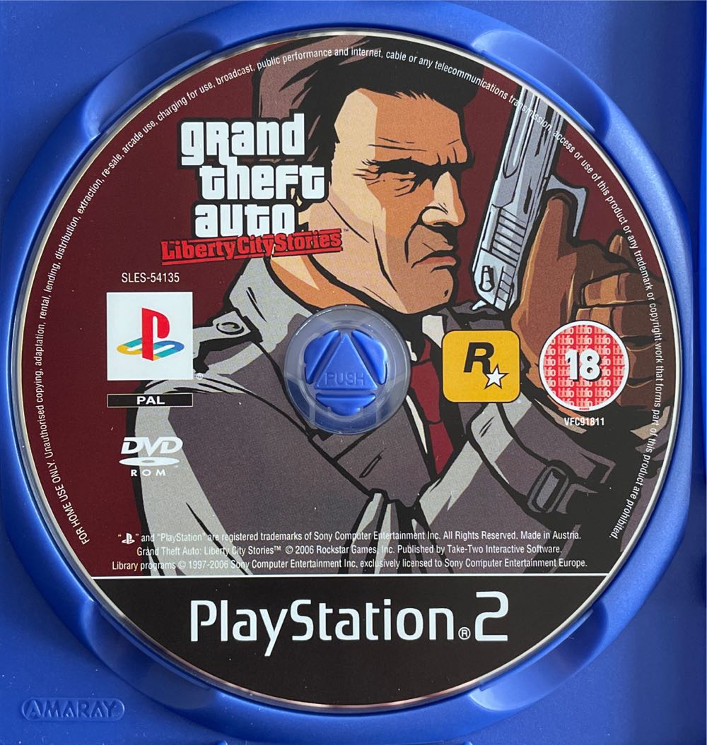 Grand Theft Auto: Liberty City Stories - Sony PlayStation 2 (PS2) (Rockstar Games - 1) video game collectible [Barcode 5026555305402] - Main Image 3