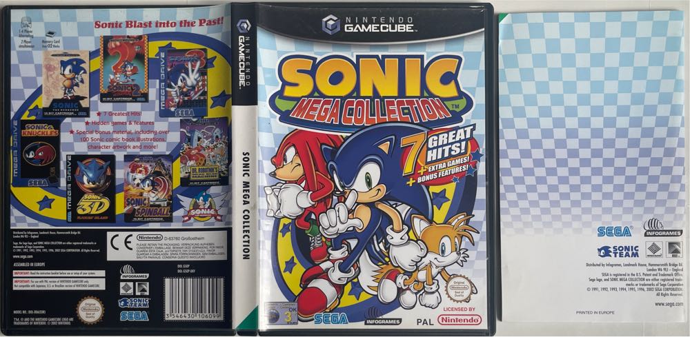 Sonic Mega Collection - Nintendo GameCube (Sega - 2) video game collectible [Barcode 3546430106099] - Main Image 4