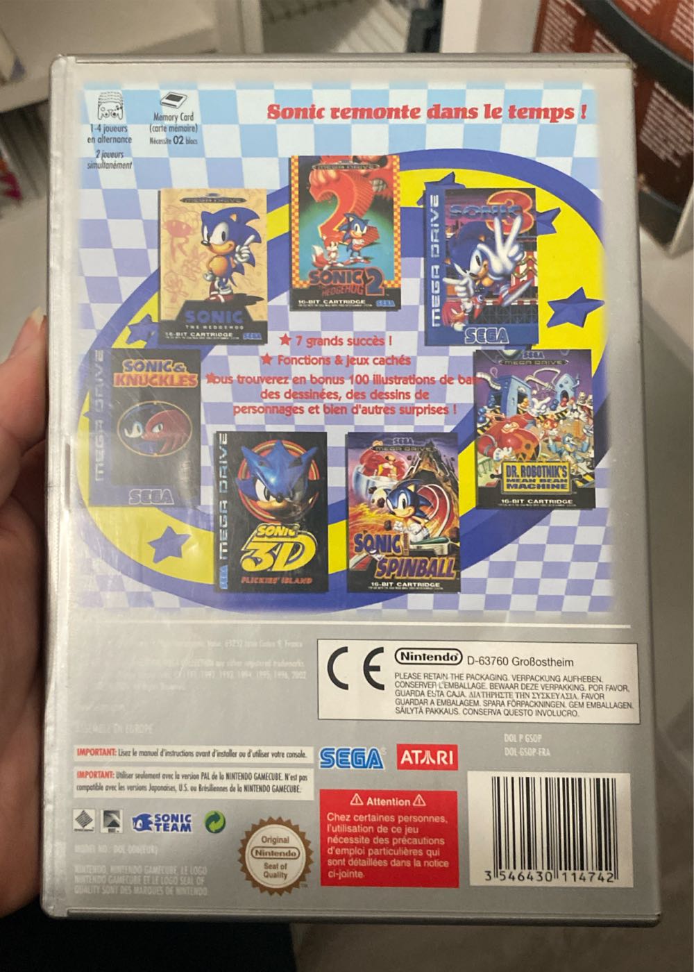 Sonic Mega Collection - Nintendo GameCube (Sega - 2) video game collectible [Barcode 3546430114742] - Main Image 2