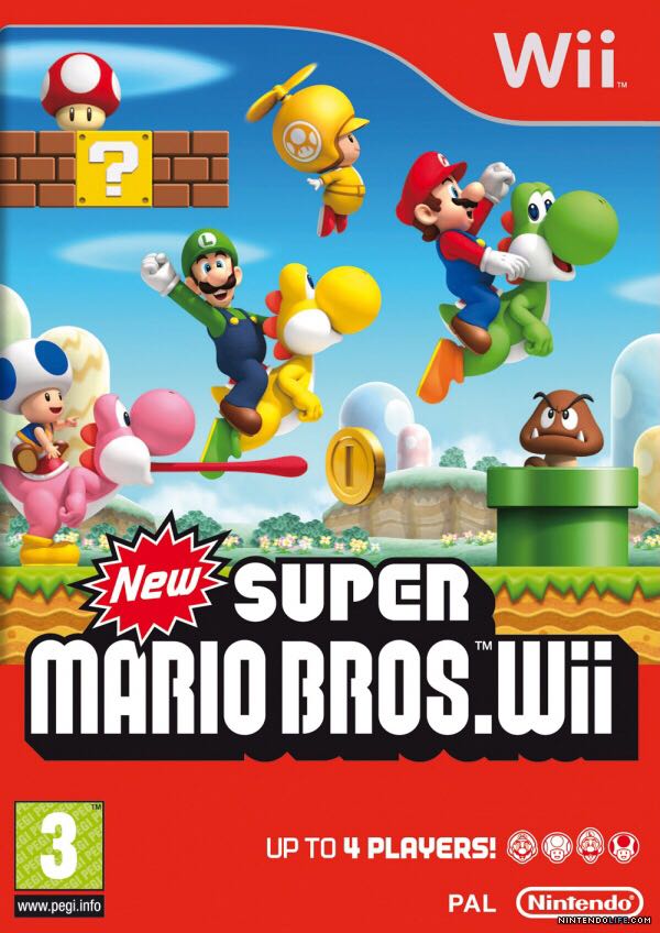 Super Mario Bros Wii - Nintendo Wii video game collectible - Main Image 1