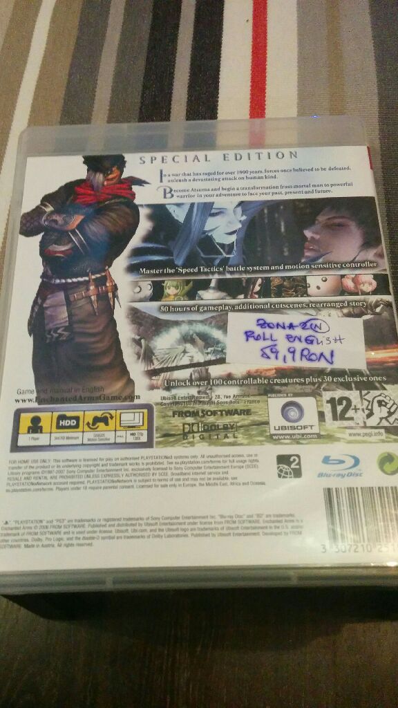 Enchanted Arms - Sony PlayStation 3 (PS3) video game collectible [Barcode 3307210251503] - Main Image 2