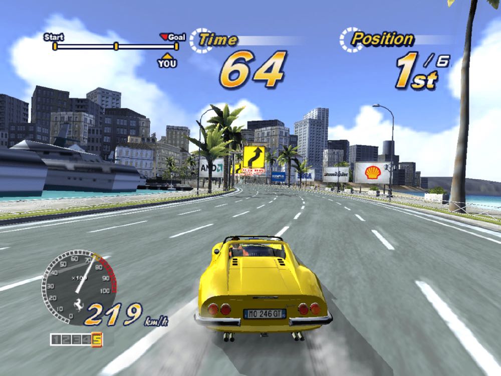 Outrun 2006: Coast 2 Coast - Sony PlayStation 2 (PS2) (Sega - 8) video game collectible [Barcode 010086630909] - Main Image 3