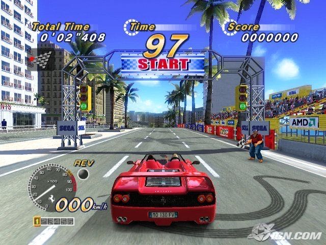 Outrun 2006: Coast 2 Coast - Sony PlayStation 2 (PS2) (Sega - 8) video game collectible [Barcode 010086630909] - Main Image 4