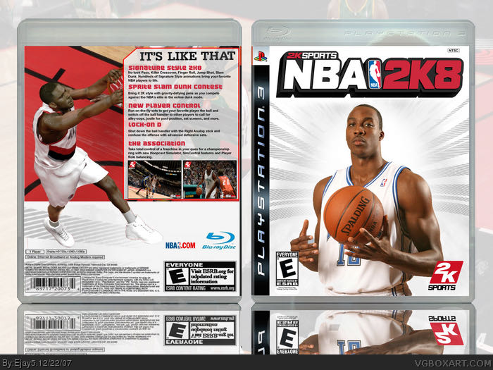 NBA 2K8 - Sony PlayStation 3 (PS3) (2K Sports - 1-2) video game collectible [Barcode 710425372576] - Main Image 2