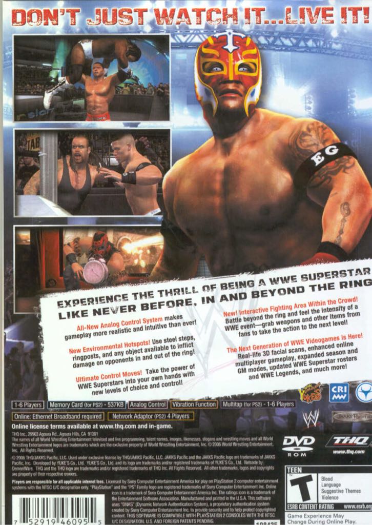 SmackDown vs Raw 2007 - Sony PlayStation 2 (PS2) (THQ) video game collectible [Barcode 4005209085434] - Main Image 2