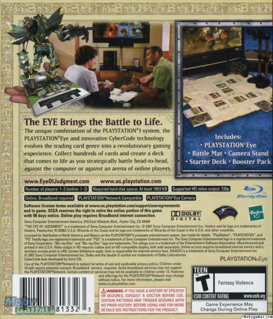 The Eye of Judgment - Sony PlayStation 3 (PS3) (Sony Computer Entertainment) video game collectible - Main Image 2