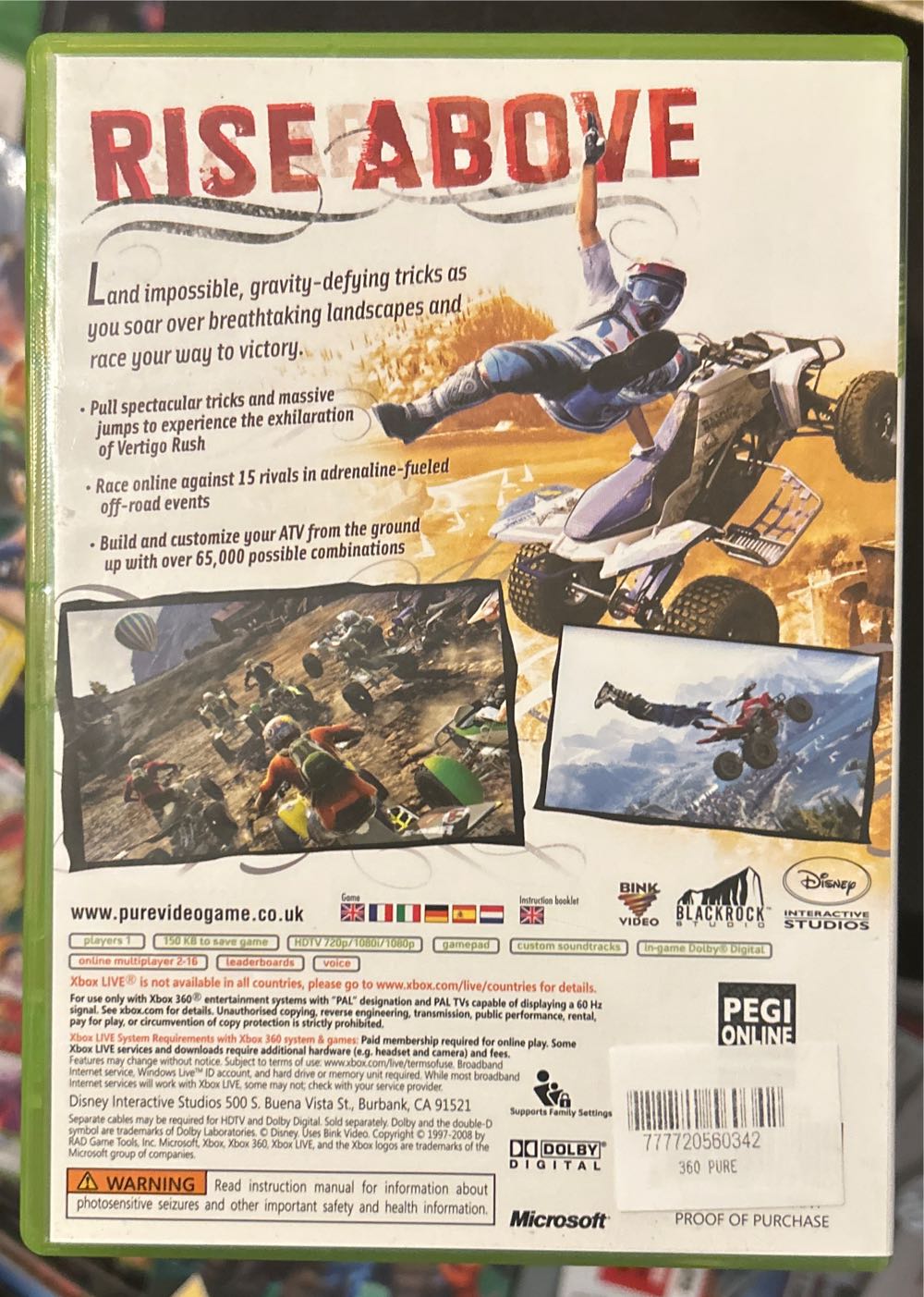 Pure - Microsoft Xbox 360 video game collectible [Barcode 8717418177188] - Main Image 2