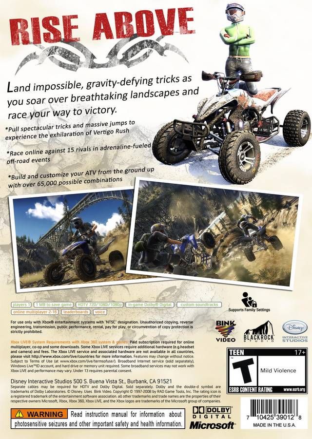 Pure - Microsoft Xbox 360 (Disney Interactive Studios - 1) video game collectible [Barcode 8717418177195] - Main Image 2