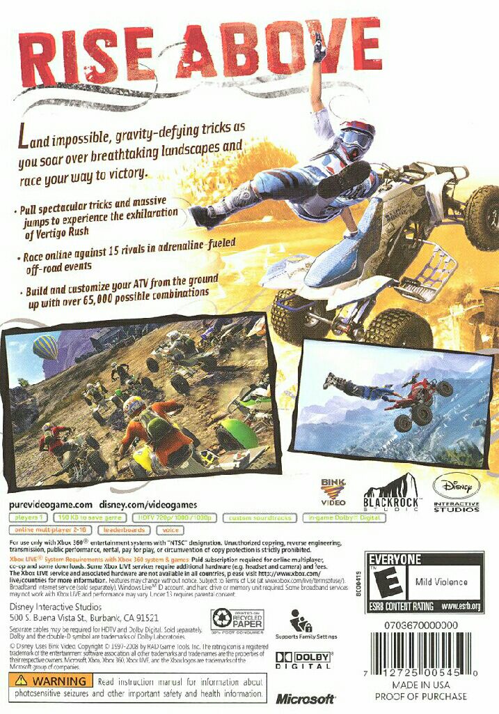Pure - Microsoft Xbox 360 video game collectible - Main Image 2