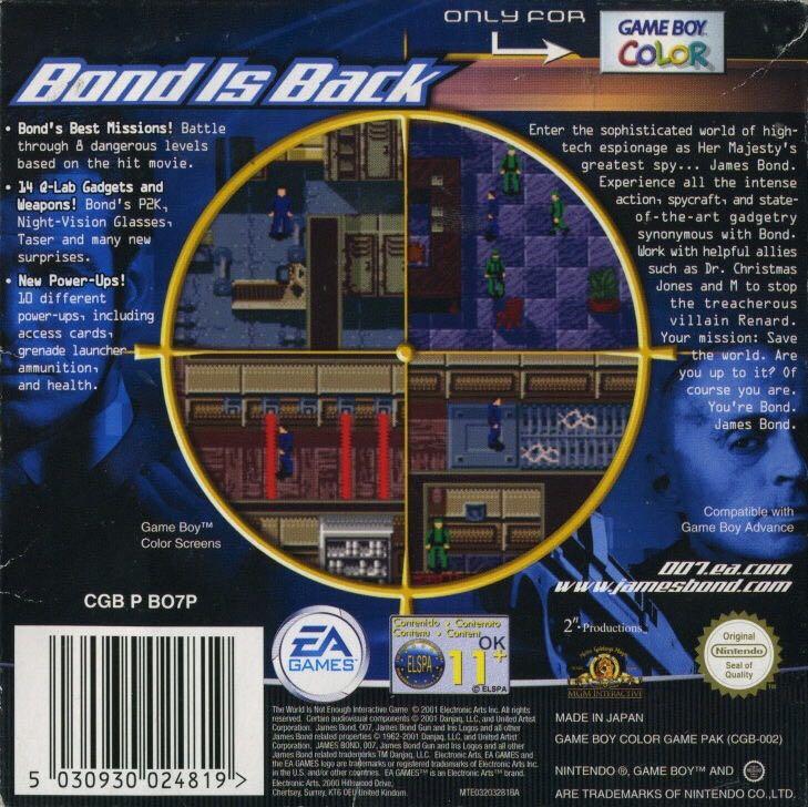 007: The World Is Not Enough - Nintendo Game Boy Color (Electronic Arts) video game collectible - Main Image 2