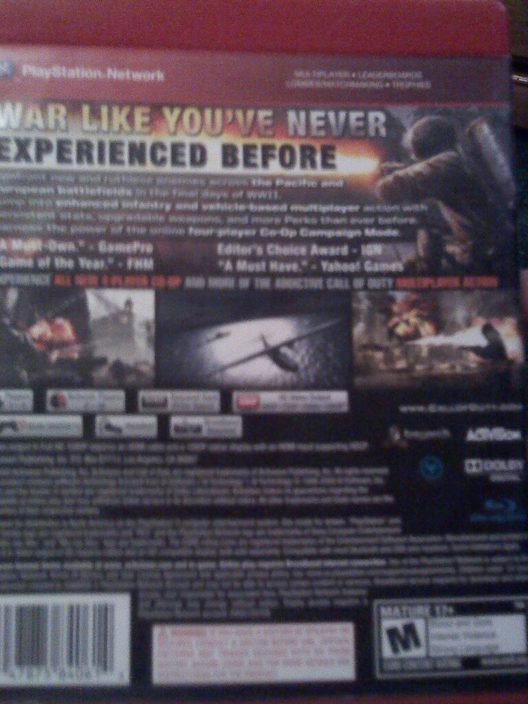 Call Of Duty: World At War - Sony PlayStation 3 (PS3) video game collectible - Main Image 2