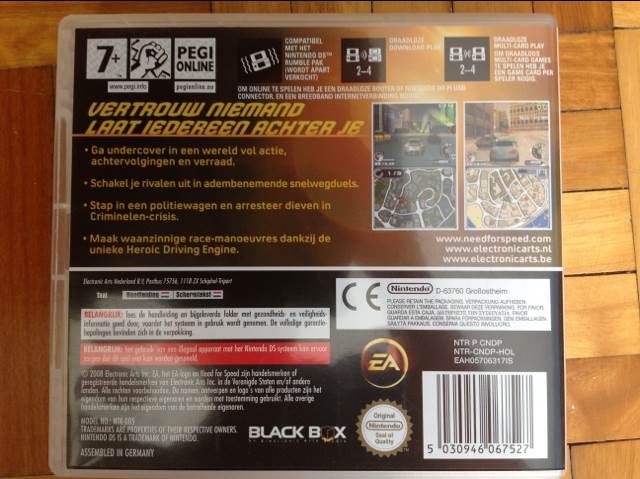 Need for Speed Undercover - Nintendo DS (EA - 1-4) video game collectible [Barcode 5030935067521] - Main Image 2