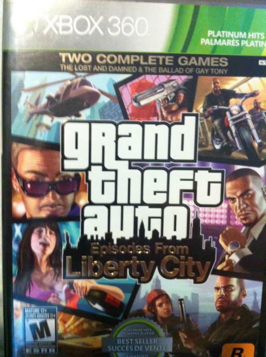 Grand Theft Auto: Episodes from Liberty City - Microsoft Xbox 360 (Rockstar Games) video game collectible [Barcode 4180477396618] - Main Image 1