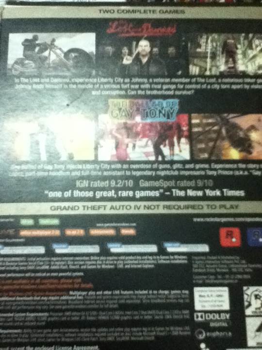 Grand Theft Auto: Episodes from Liberty City - PC (Rockstar Games - 1) video game collectible [Barcode 5026555055789] - Main Image 2