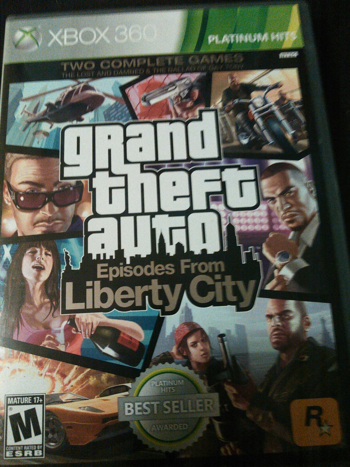 Grand Theft Auto: Episodes from Liberty City platinum hits - Microsoft Xbox 360 (Rockstar Games) video game collectible - Main Image 1