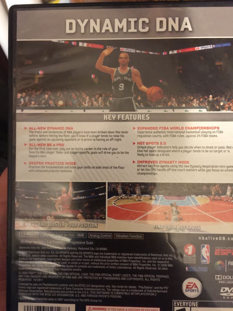 NBA Live 09 - Microsoft Xbox 360 video game collectible [Barcode 014633191288] - Main Image 2