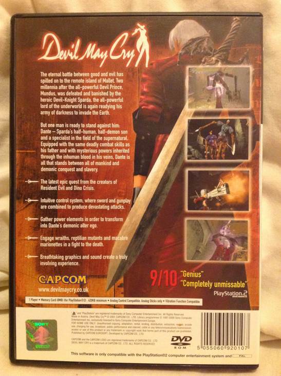 Devil May Cry - Sony PlayStation 2 (PS2) (Capcom - 1) video game collectible [Barcode 5055060920107] - Main Image 2