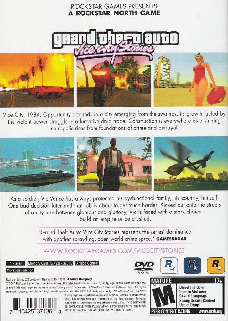 Grand Theft Auto: Vice City Stories - Sony PlayStation 3 (PS3) (Rockstar) video game collectible - Main Image 2