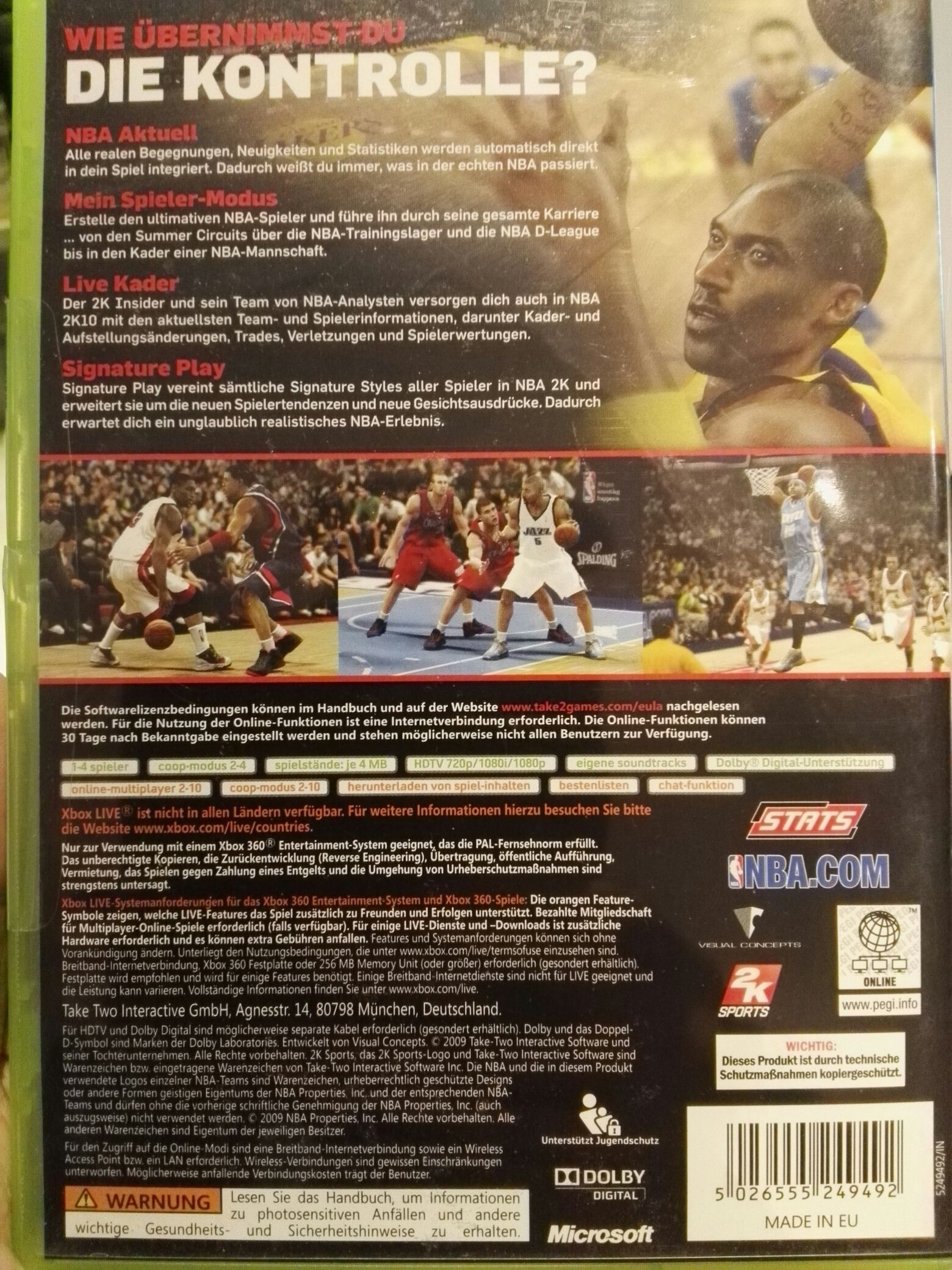 NBA 2K10 - Microsoft Xbox 360 video game collectible [Barcode 5026555249492] - Main Image 2