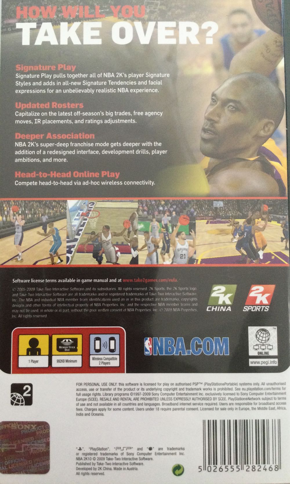 NBA 2K10 - Microsoft Xbox 360 (2k Sport - 1) video game collectible [Barcode 5026555282468] - Main Image 2