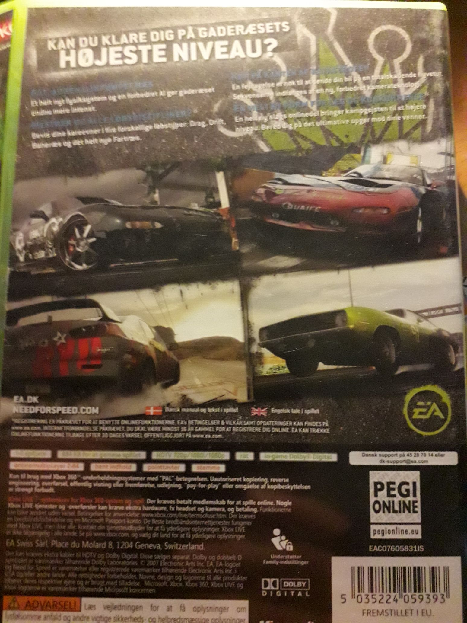 Need For Speed Pro Street - Microsoft Xbox 360 video game collectible [Barcode 5035224059393] - Main Image 2