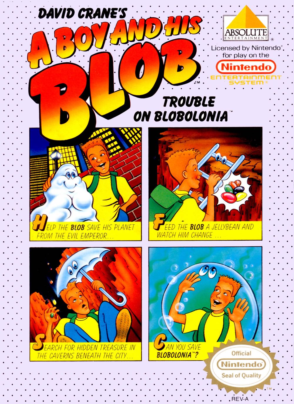 A Boy And His Blob - Nintendo Entertainment System (NES) (Absolute Entertaiment) video game collectible - Main Image 3