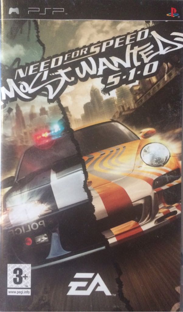 Need For Speed Most Wanted 5-1-0 - Sony PlayStation Portable (PSP) ((EA) Electronic Arts) video game collectible - Main Image 1