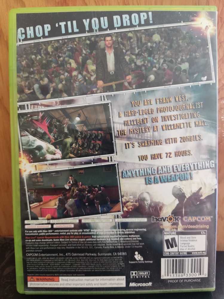 Deadrising - Microsoft Xbox 360 (Capcom) video game collectible - Main Image 3